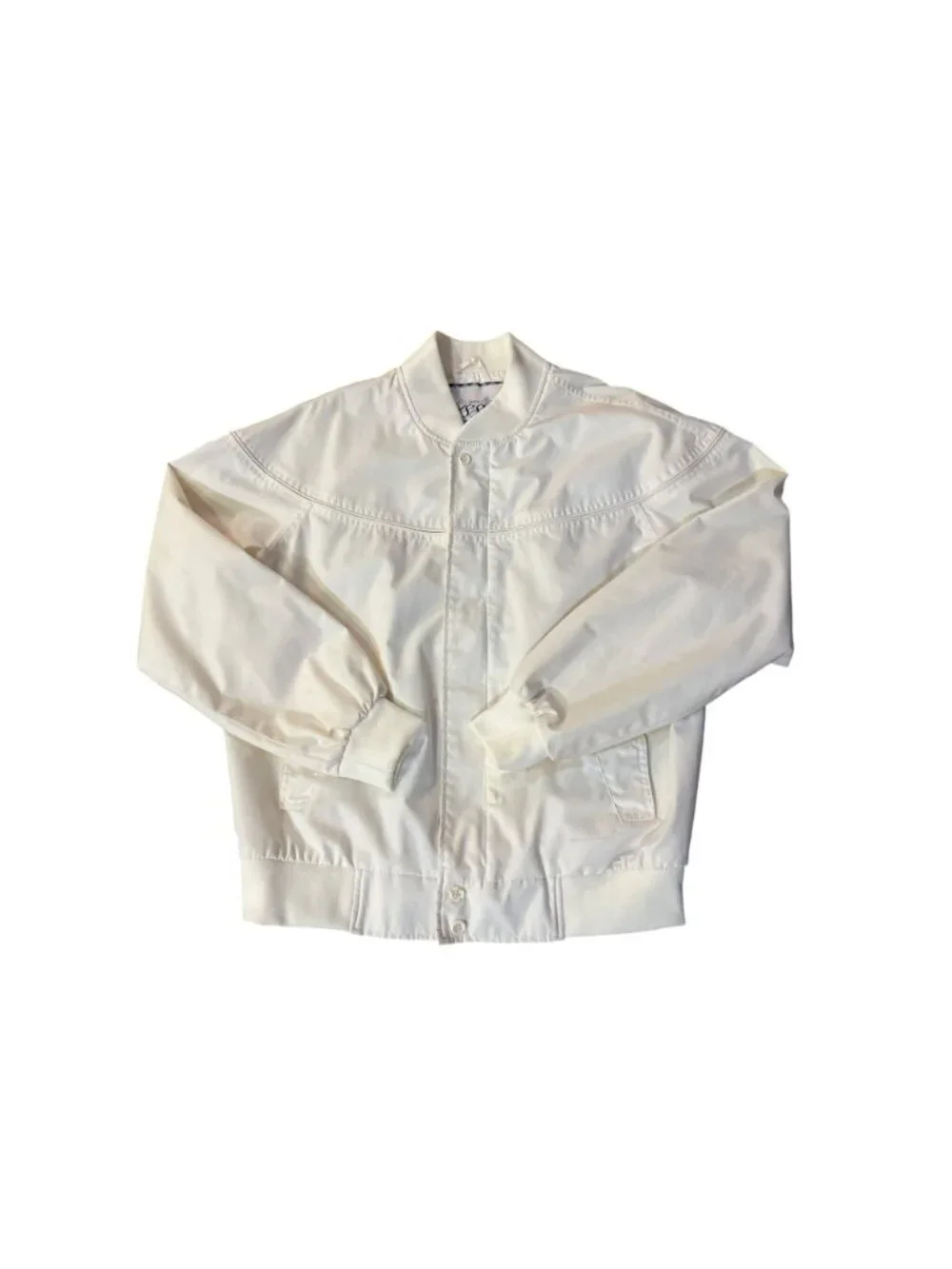 Vintage Munsingwear Bomber Jacket Mens M Cream Used